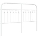  Sengegavl i metall hvit 135 cm 8721102645709