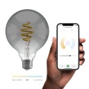 Hombli Smart Bulb G95 CCT Filament E27 Smokey