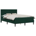 vidaXL Sengeramme med madrass vidaXL Mørkegrønn 120 x 190 cm Fløyel