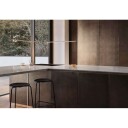 Fritz Hansen - High Dot™ Counter Stool 4-legs Intense leather Black Fritz Hansen