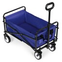 Sammenleggbar stor transportvogn hagevogn strandvogn 48x90 cm MultiGarden Blå
