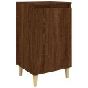 vidaXL Nattbord brun eik 40x35x70 cm konstruert tre