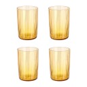 Bitz Kusintha vannglass 28 cl 4-pakning Amber