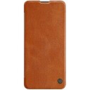 Nillkin Qin-Deksel Til Xiaomi Redmi Note 11 Pro+ (Kina) / Redmi Note 11 Pro (Kina) / Mi11i Hypercharge Kamerabeskytter Hylsterdeksel Flip-Etui Brun