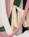 Mørk Rosa Bordløper i Chiffon 48 cm x 5 meter