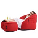 Wing Ottoman Outdoor Wing Ottoman Crimson Vibe (Sunbrella)