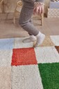 OYOY Sjakk Gulvteppe 48x80 cm Multi i 100% bomull til barnerommet