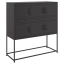  Skjenk svart 100,5x39x107 cm kaldvalset stål 8721102634796