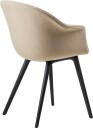 Gubi Bat Spisebordstol Polstret / Plastbase Remix 3 233