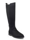 Tommy Hilfiger Flag Suede Long Boot - Black - 37