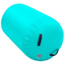 vidaXL Oppblåsbar gymnastikkrull med pumpe 100x60 cm PVC grønn
