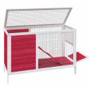 Vidaxl Kaninbur Rød 103X44X69.5 cm Heltre Furu