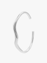 Who Is She Wavy Bangle Silver Sølv ONE SIZE
