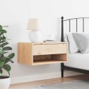  Vegghengt nattebord Brun 50 x 32,5 x 24 cm Massiv furu tre