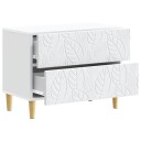  Nattbord Hvit 62 x 34,5 x 48 cm Konstruert tre
