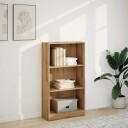 Bokhylle artisan eik 60x24x109 cm konstruert tre