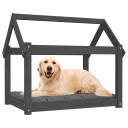 Vidaxl Hundeseng Grå 81X60X70 cm Heltre Furu
