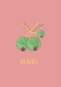 Olives in Pink Plakat Plakat / 50x70cm