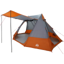 Camping Telt med tak Grå og Oransje 482 x 360 x 227 cm taft