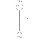 Design By Us Ballroom Gulvlampe White Snow/Gold