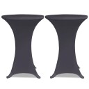 vidaXL Elastisk bordduk 4 stk 60 cm antrasitt