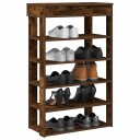  Skohylle røkt eik 60x30x98 cm konstruert tre 8721158649584
