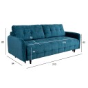 Sovesofa HOME4YOU Sarita 3 seter Grønn   Grønn