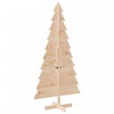 Vidaxl Juletre av tre til pynt 180 cm heltre furu