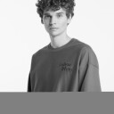 Calvin Klein Jeans Ls Premium Terry Grph Crewneck   Blue   S