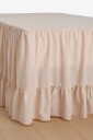 Ellos Home   Sengekappe Juliette Giant i vasket bomull 52 cm   Rosa