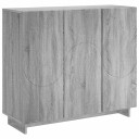 vidaXL Skjenk Grå Sonoma 85,5 x 31 x 75 cm Konstruert tre