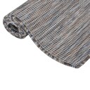 vidaXL Utendørs flatvevd teppe 80x250 cm brun og svart