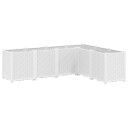 vidaXL Plantekasse hvit 160x120x53 cm PP