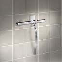 Smedbo sidelinje dusjskrape med holder, krom/silikon