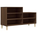 vidaXL Skoskap brun eik 102x36x60 cm konstruert tre