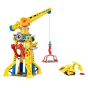 Rubble & Crew Kinetic Build-It-Sand Lekesett 60cm Bark Yard Crane Tower