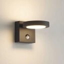 Lucande Belna LED-utevegglampe grafitt sensor