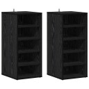 Skohylle 2 stk i svart eik   32x35x70 cm av konstruert tre