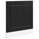vidaXL Oppvaskmaskin-panel PORTO Svart Eik 60 x 1,5 x 57 cm