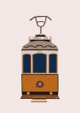Lisbon Tram Plakat Plakat / 100x150cm