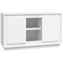 vidaXL Skjenk hvit 102x35x60 cm konstruert tre