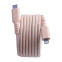 Dacota Platinum magnetisk USB-C til Lightning kabel 1,5 m, rosa