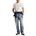 Polo Ralph Lauren Classic Fit Logo Jersey T Shirt Cream S