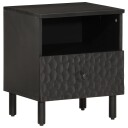  Nattbord 2 stk svart 40x33x46 cm heltre mango 8720845422448