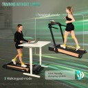 2 i 1 S Tredemølle og Walking Pad max 14 km   El stigning
