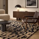Ryetepper   Zebra Tufted Wool Premium beige/svart Størrelse: 200 x 290 cm