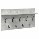  Vegghengt kleshenger Betonggrå 80 x 40 x 12 cm Konstruert tre
