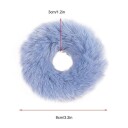 Fluffy scrunchies - blå - 5 stk