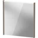 Duravit D Code speil med lys øverst 650 x 700 mm basalt matt