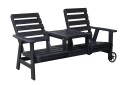 Utebenk KIngdom 177 cm Svart